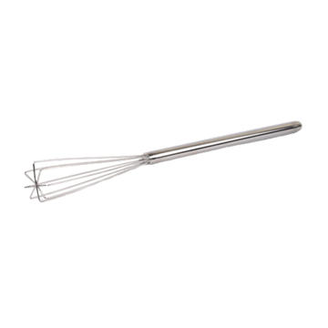 Rattleware 10.5” Long-Handle Silver Espresso Whisk - Perfect Coffee Distribution, Stainless-Steel Triangular Design, Ideal for Commercial & Home Use