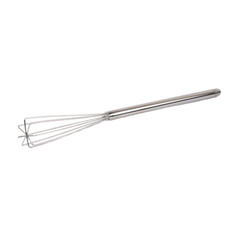 Rattleware 10.5” Long-Handle Silver Espresso Whisk - Perfect Coffee Distribution, Stainless-Steel Triangular Design, Ideal for Commercial & Home Use