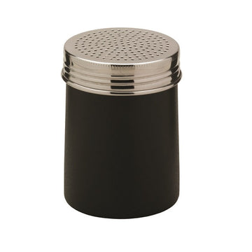 Shaker, Polycarbonate, Holed Top, Black, Stainless Steel Lid, 22651