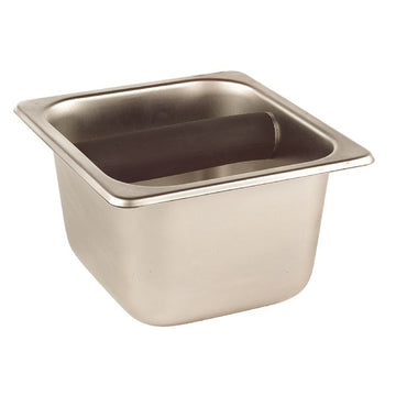 Basic Knock Box, 7″ x 6.5″ x 4″, Stainless Steel, 25101