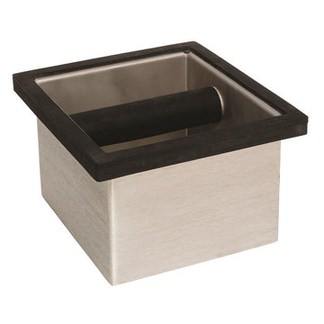 Knock Box, 6″x5.5″x4″, Stainless Steel, 25110