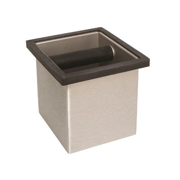 Knock Box, Stainless Steel, 6″x5.5″x6″, 25120