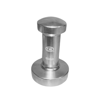 60mm Espresso Tamper, Aluminum, Flat Bottomed