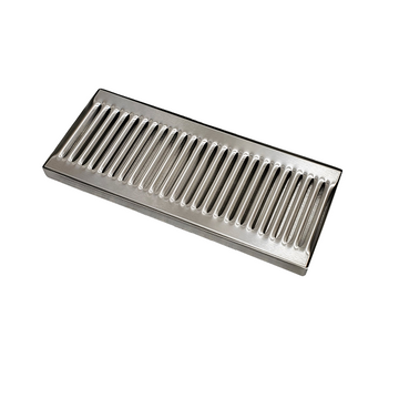 Drip Tray, Stainless Steel, 5″x12″x1″, Removable Grate