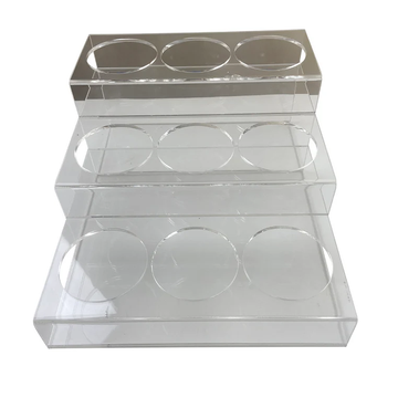 Rattleware 9 Bottle Rack, Acrylic, 12″x15.2″x6.25″, 86209