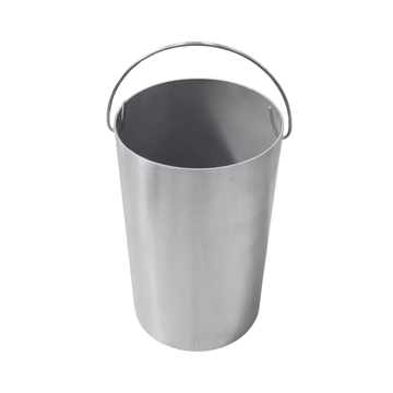 Bucket, with Handle, Stainless Steel, ~30 Fl oz