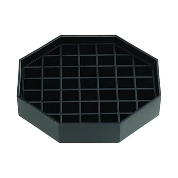 Octagonal Drip Tray, Polymer, Black, Removable Grid, 61050