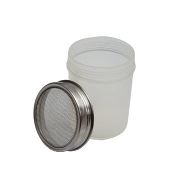 Shaker, Translucent Bottom, Mesh Stainless Steel Lid