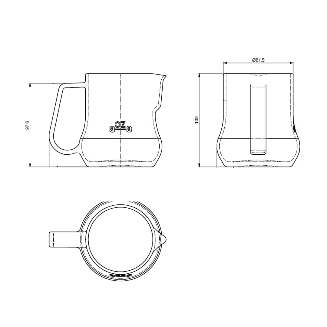 16 oz Bell Creamers, Glass