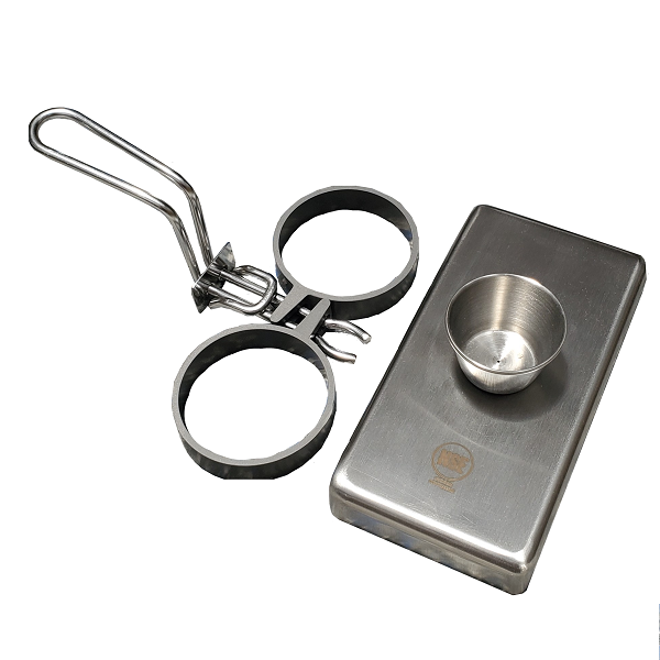 Rattleware 2 Ring Egg Set, Stainless Steel Frame, Nonstick Rings, with Cover