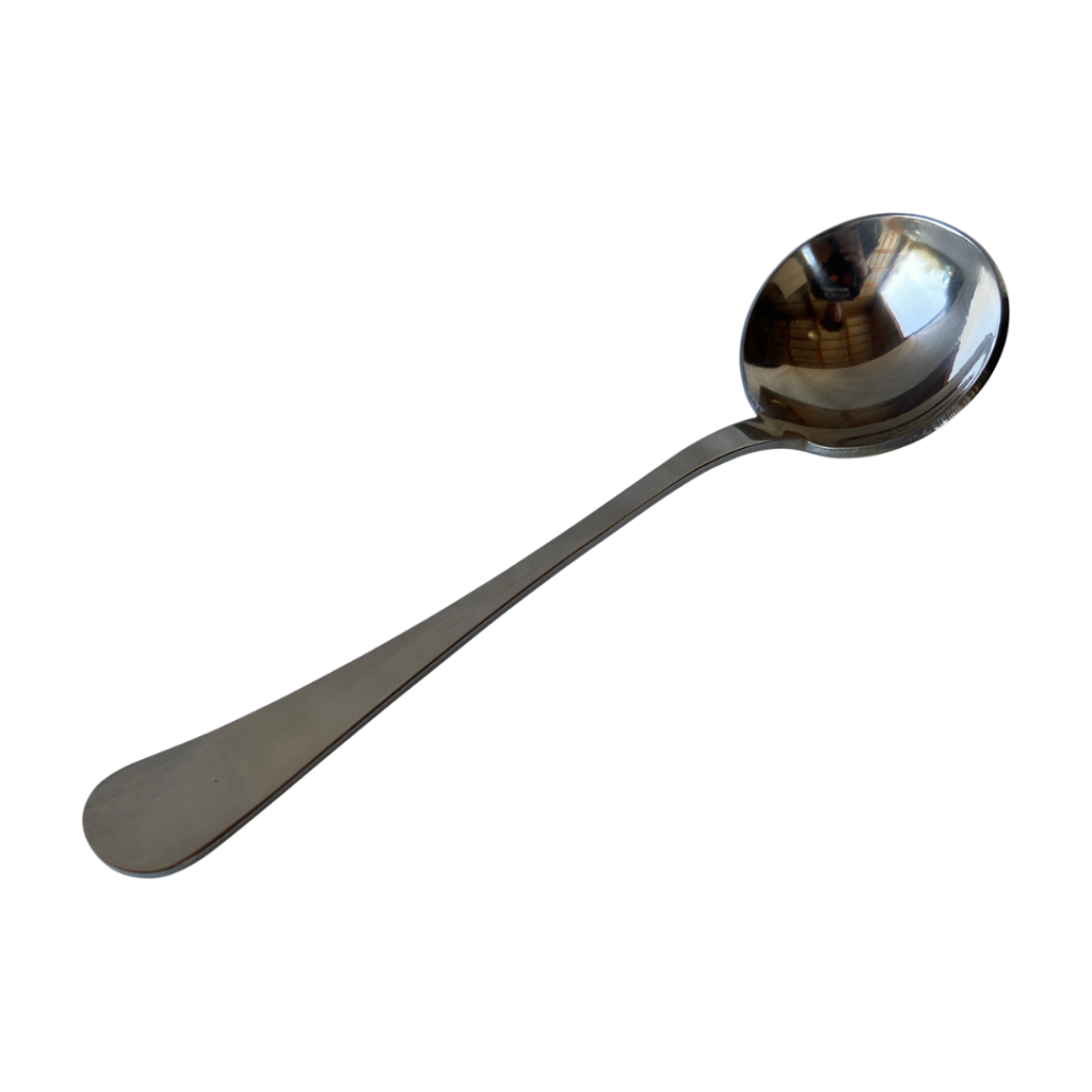 Cupping Spoon, Stainless Steel, Rounded