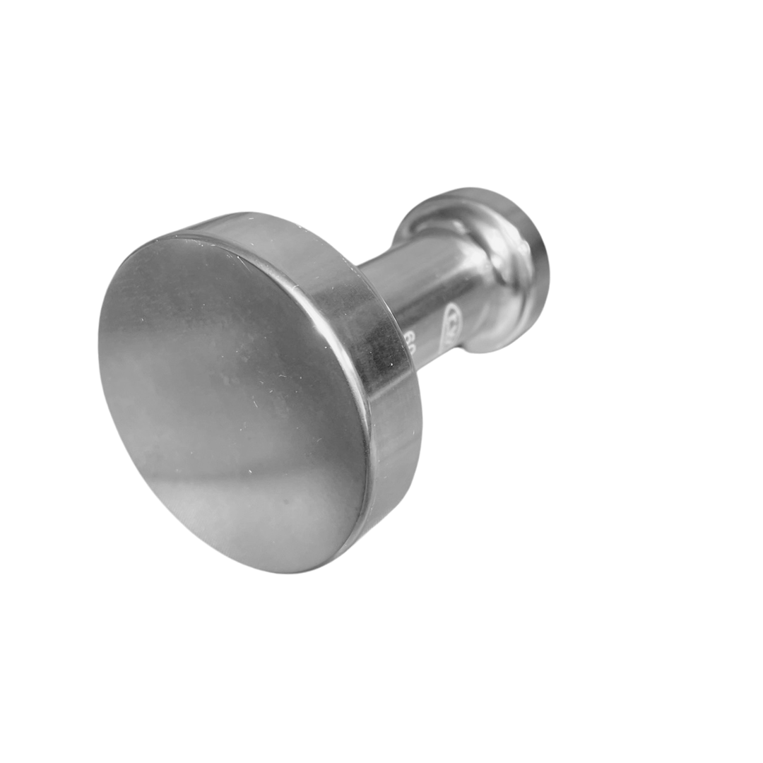 60mm Espresso Tamper, Aluminum, Flat Bottomed