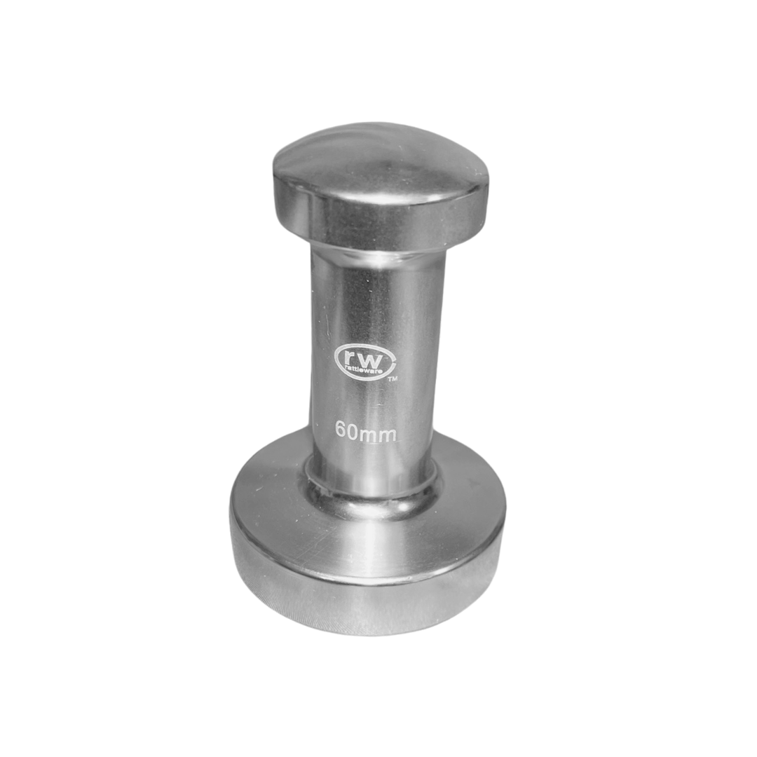 60mm Espresso Tamper, Aluminum, Flat Bottomed