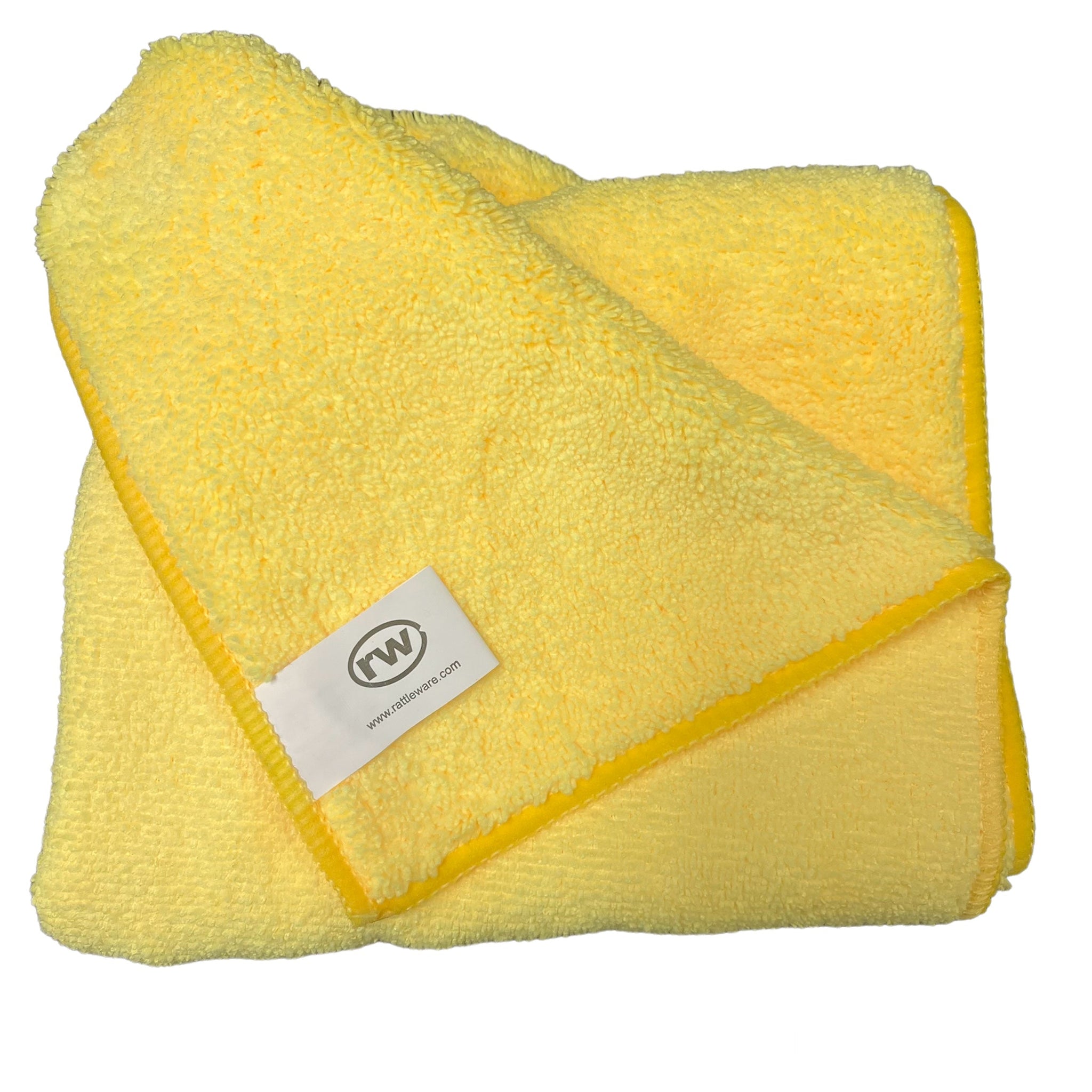 Microfiber Barista Cloth, High Visibility, Yellow, Pack of 10