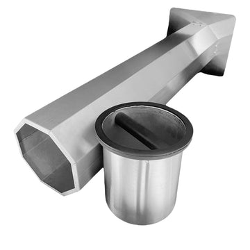 rattleware Stainless Steel Knockbox with Floor Stand