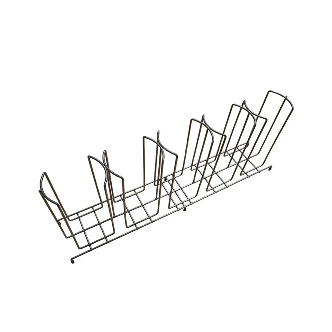 5 Inline Bottle Rack, Black, Flat, Freestanding