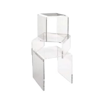 Rattleware Acrylic Riser Stand For Home, Office, And Commercial Use - Boxy U-Type Durable Design & Stronger Than Glass - Multifunctional Acrylic Display Stand - Heavy Duty And Easy To Clean (4 inches)