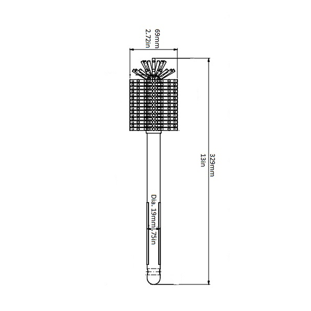 Brush, for Decanter, Polymer, White