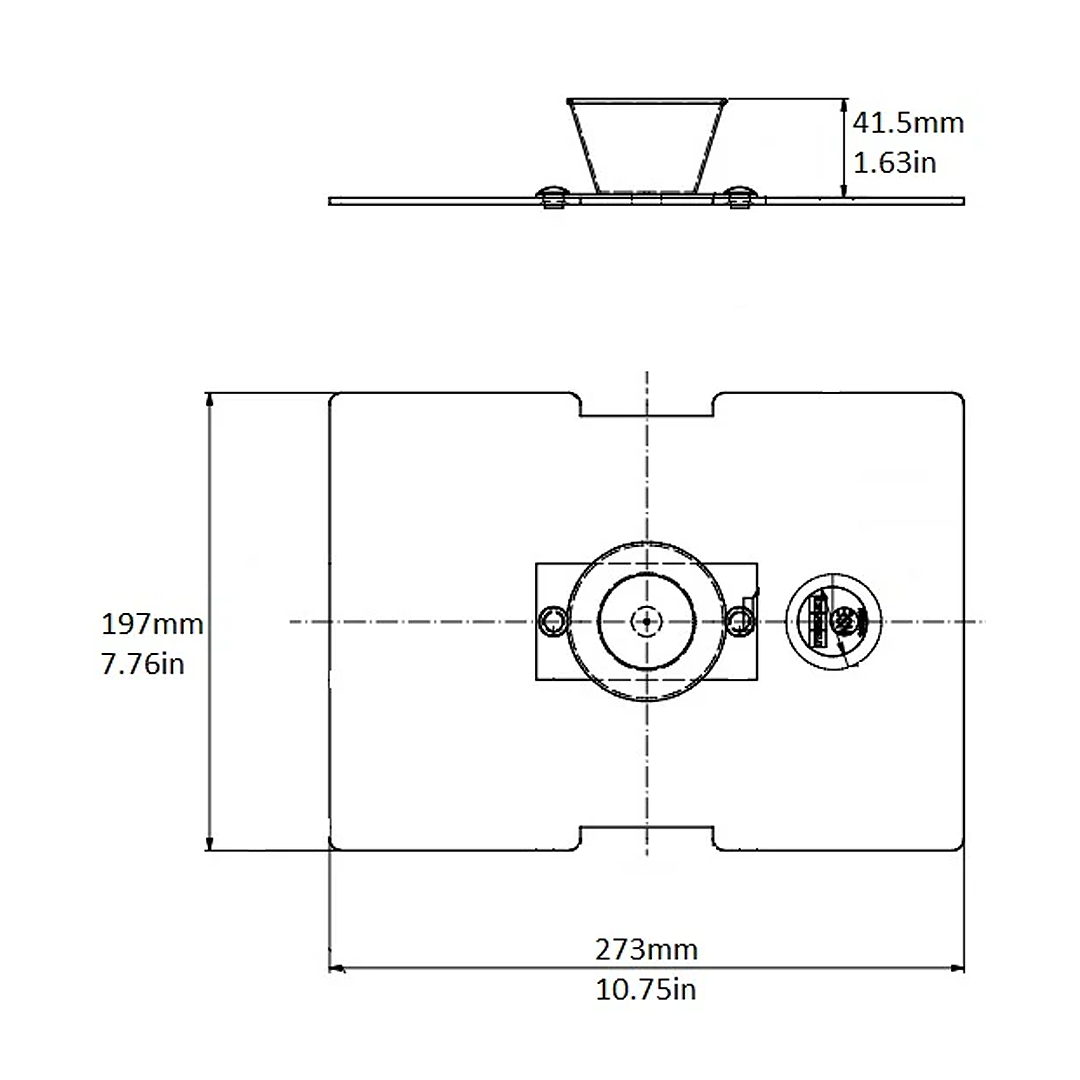 Cover for 7″ Rings, Stainless Steel, with Steam Drip Cup