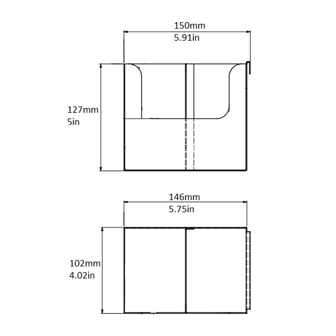 Rattleware Cup Sleeve Holder 5.75″x4″x5″ Stainless Steel – 05224S