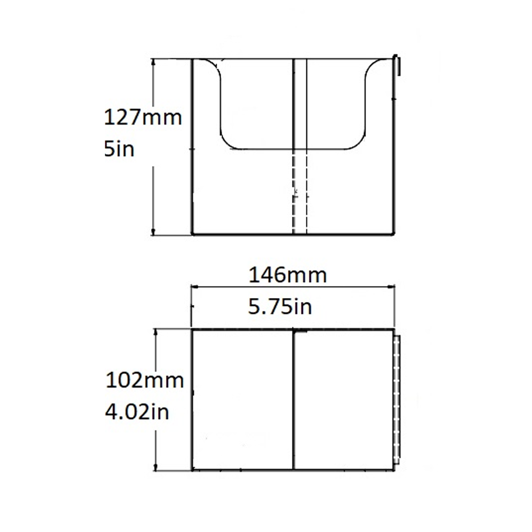 Cup Sleeve Holder, Stainless Steel, 5.75″x4″x5″, Hammer Finish, 05224