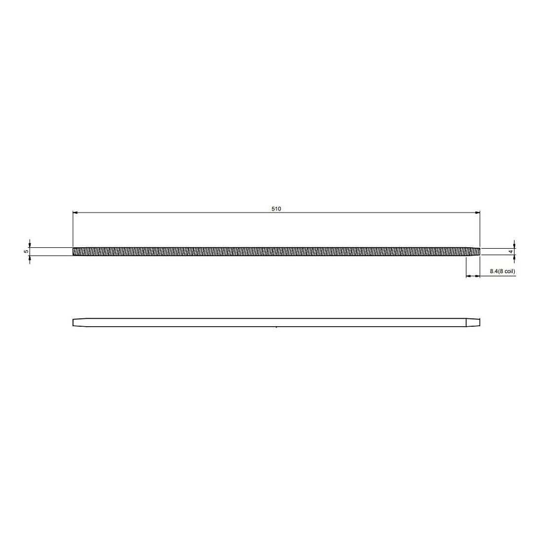 20″ Deliming Spring, Stainless Steel