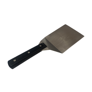 Grill Spatula, Stainless Steel, Black Plastic Handle, Heavy Duty, Commercial, 344x127mm, 13.5x5in
