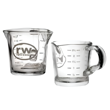 3 oz Shot Pitcher, Double Spout, , White Printing, Glass, 27610