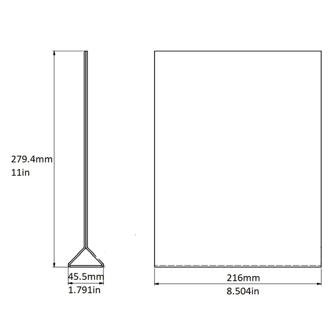 Sign Stand, Acrylic, 8.5″x11″, 83204