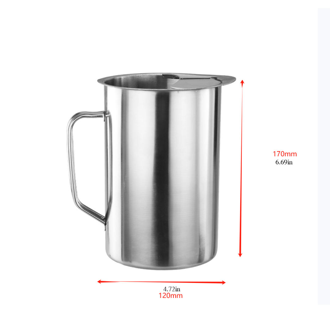 Single Walled Pitcher, Stainless Steel, 2L