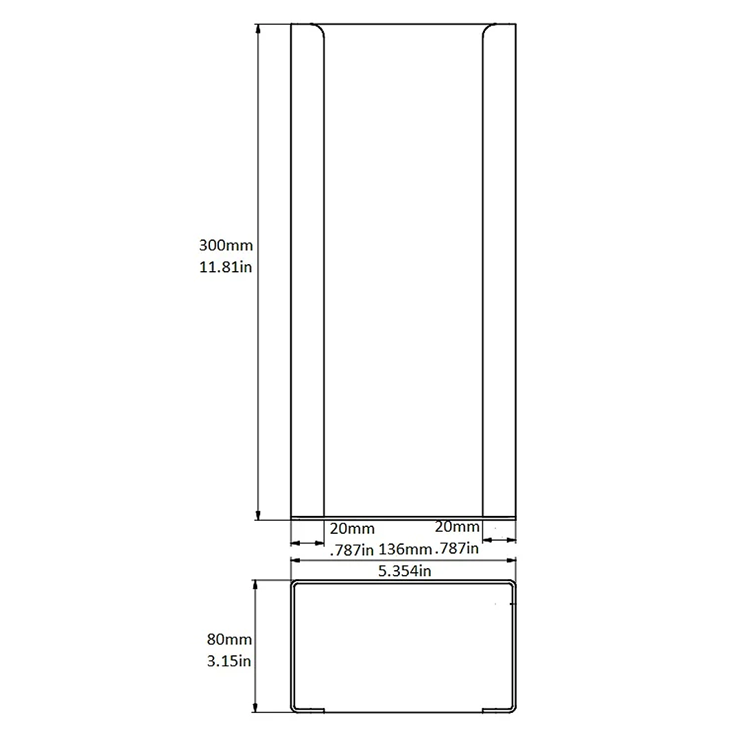 Rattleware Sleeve Holder, 11.75″, Acrylic, 05291