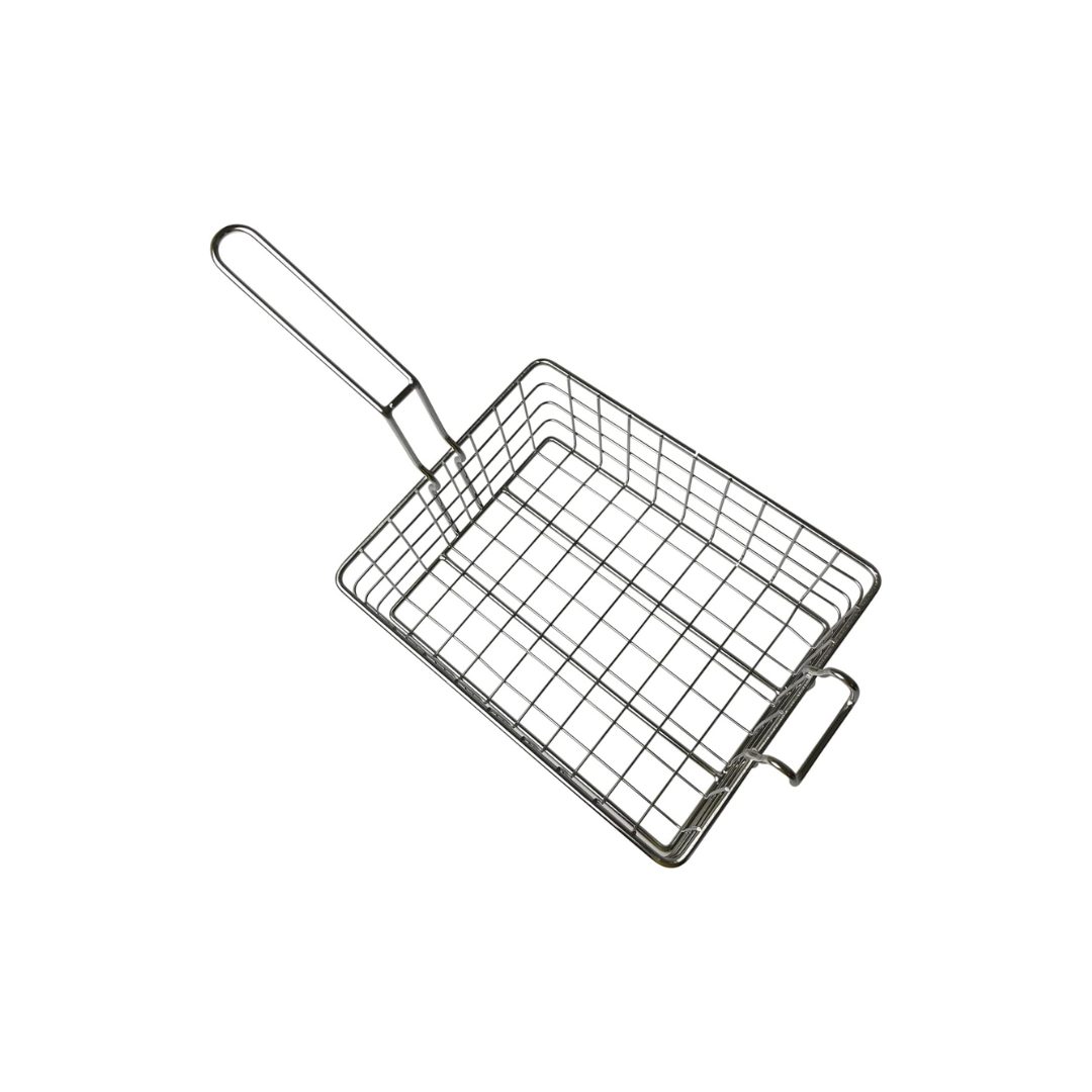 Stainless Products Ltd. Quality Industries Hooked Half Size Dip Basket - Premium Silver, Heavy-Duty, Multipurpose Cooking & Frying Accessory - Perfect for Restaurants, and Home Kitchens