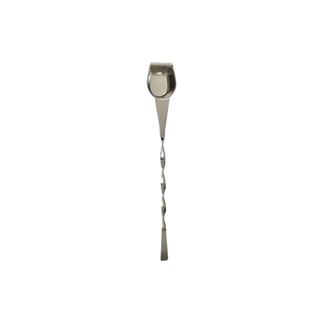 Rattleware Stainless Steel Spoon Twist - Espresso Spoon with Graduated Measure and Scraper Front - Perfect for Precision Coffee Making