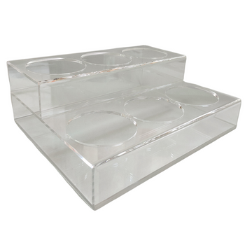 Rattleware 6 Bottle Rack, Acrylic, 12″x10″x4.25″, 86206