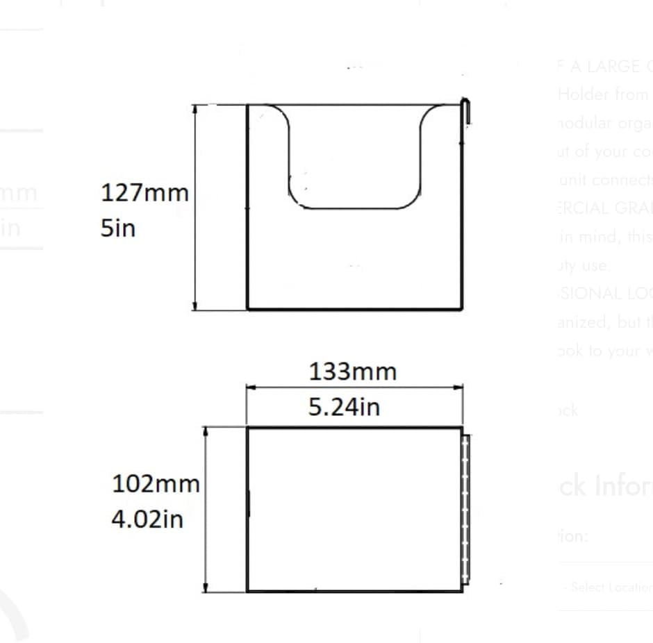 Black Stainless Steel Napkin Holder (5.25″ x 4″ x 5″)