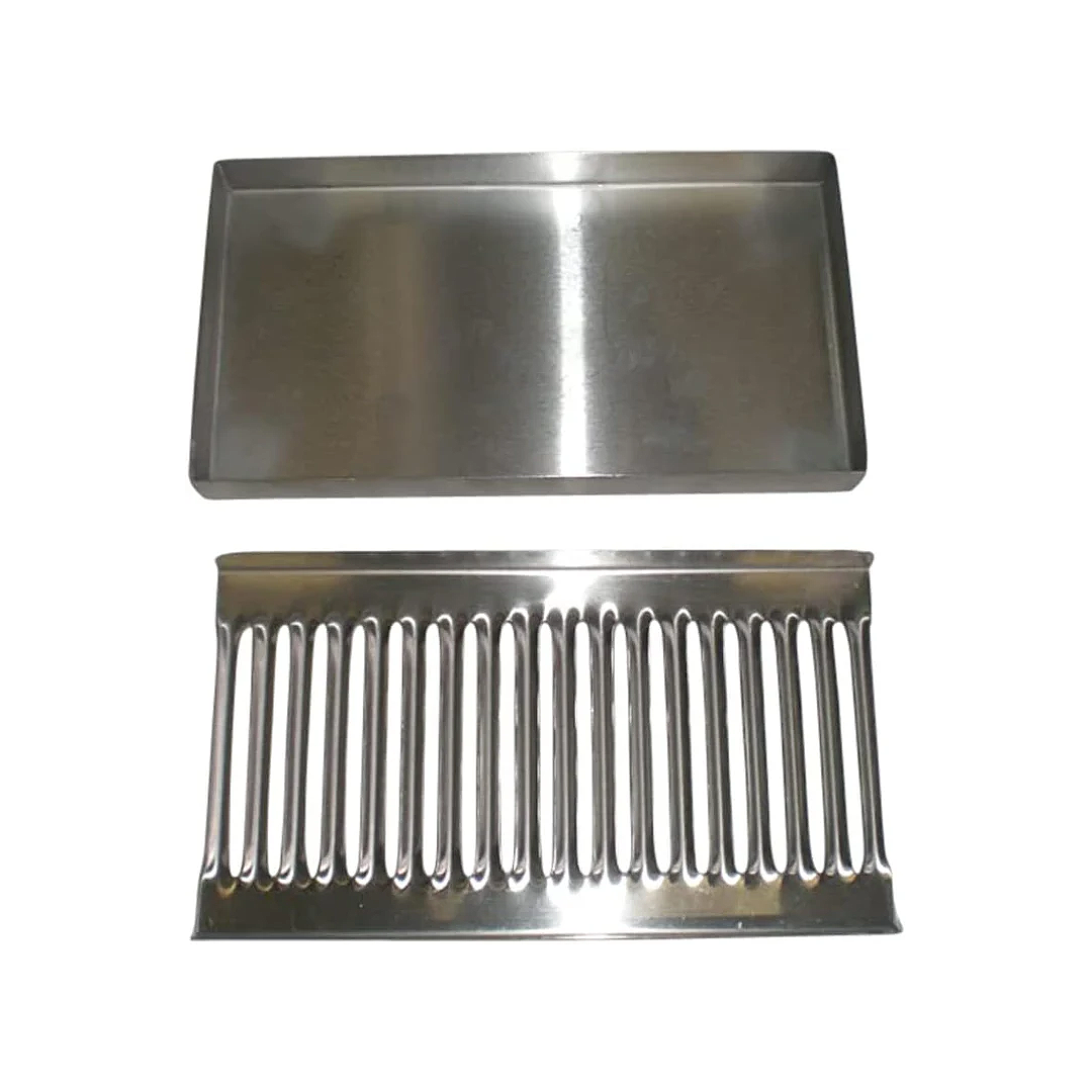Drip Tray, Stainless Steel, 5″x9″x.75, Removable Grate