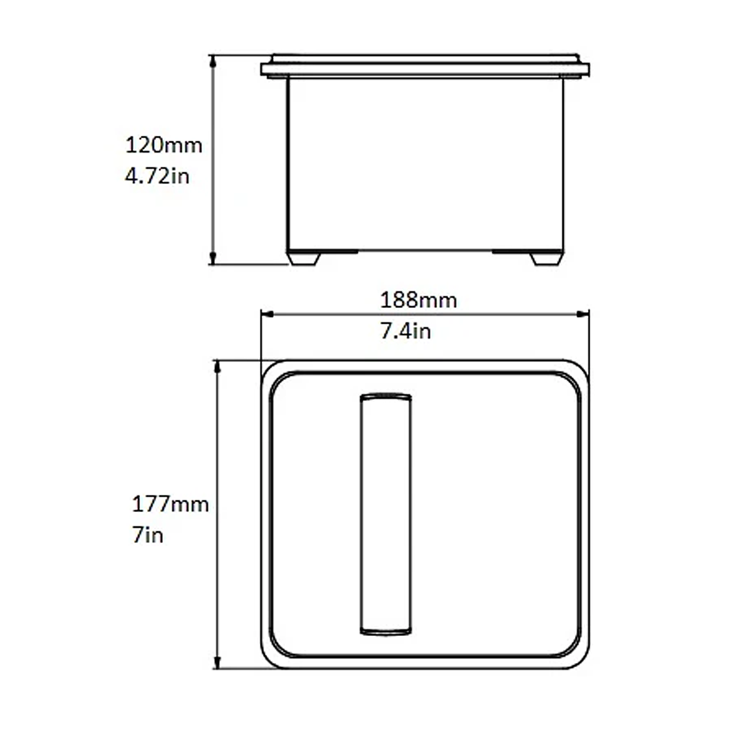rattleware Basic KB Set Metal Holder Stainless Steel – 25630S