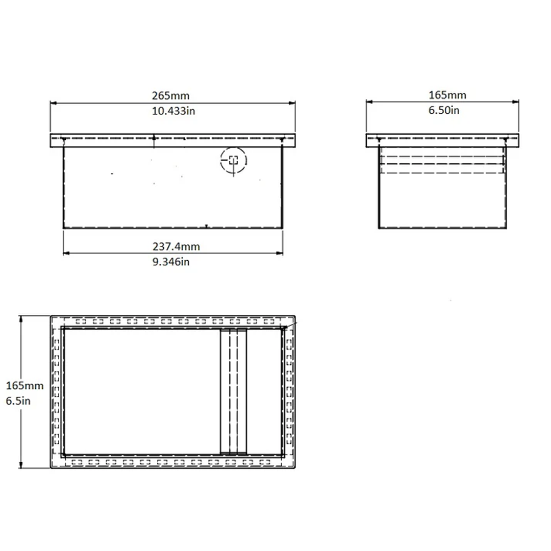 rattleware Knock Box,9.25″x5.5″x4″, 25125