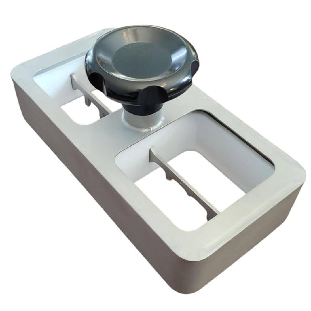 Two Egg Scrambler, Aluminum, Black Handle